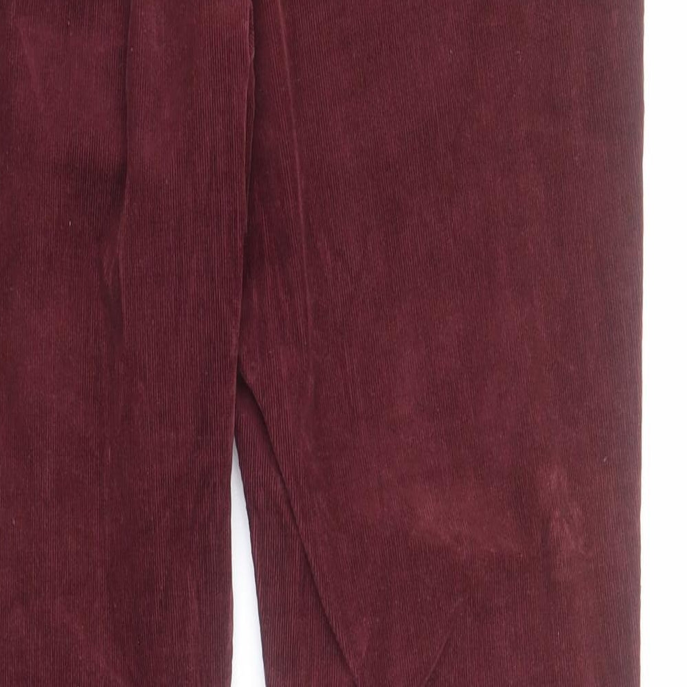 F&F Womens Red  Cotton Skinny Jeans Size 14 L29 in Regular