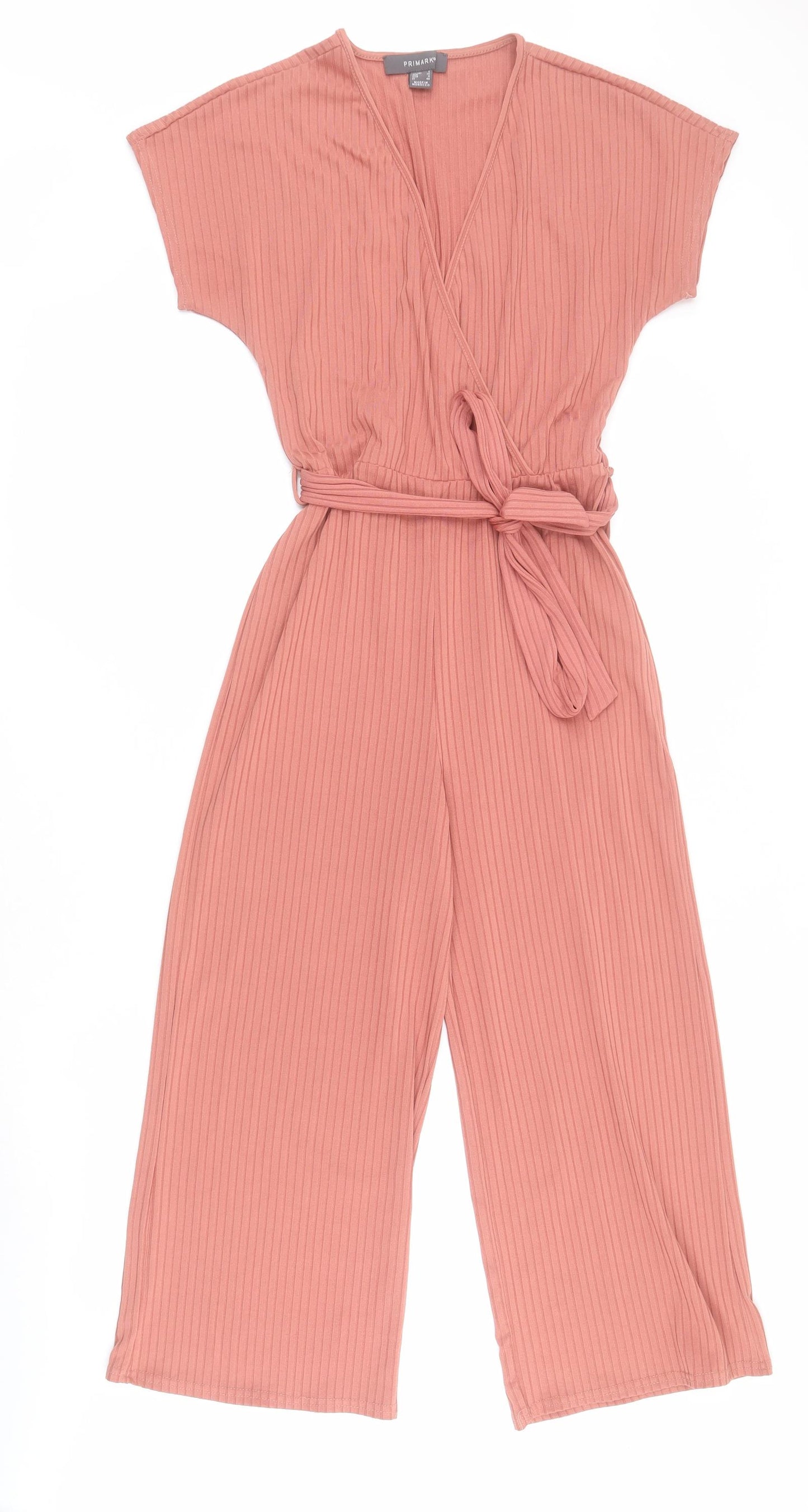 Primark Womens Pink  Elastane Jumpsuit One-Piece Size 8 L21 in Pullover