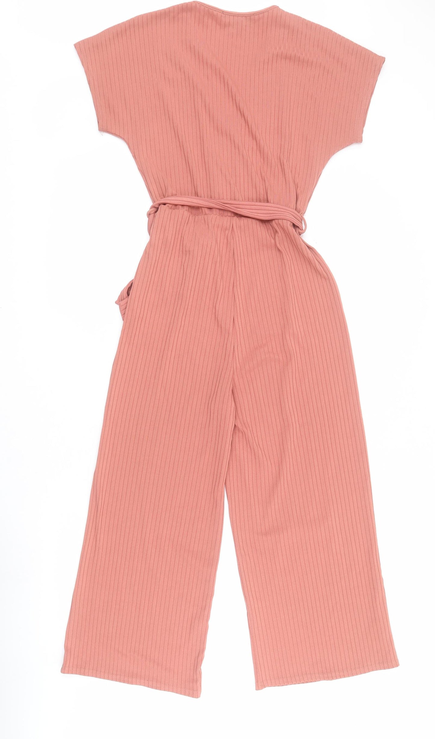Primark Womens Pink  Elastane Jumpsuit One-Piece Size 8 L21 in Pullover