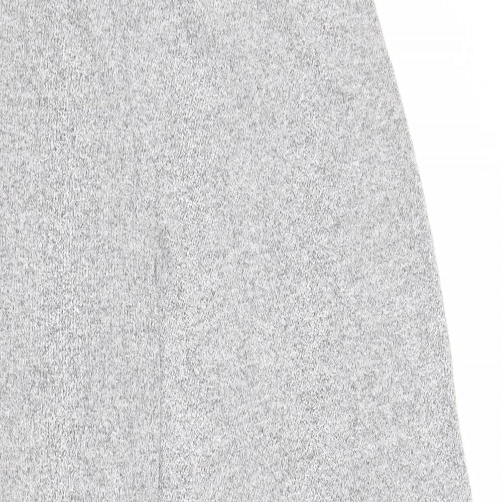 George Womens Grey Solid Polyester Top Lounge Pants Size 12