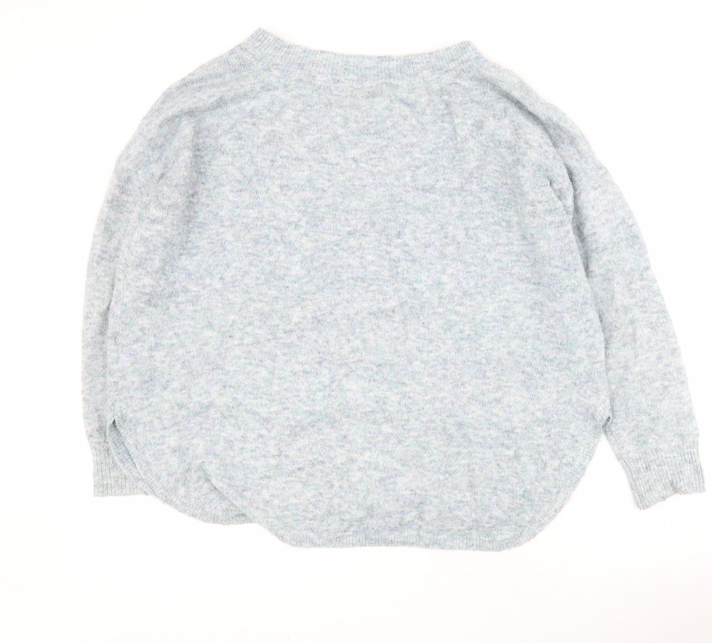 Marks and Spencer Womens Blue Round Neck  Acrylic Pullover Jumper Size 12
