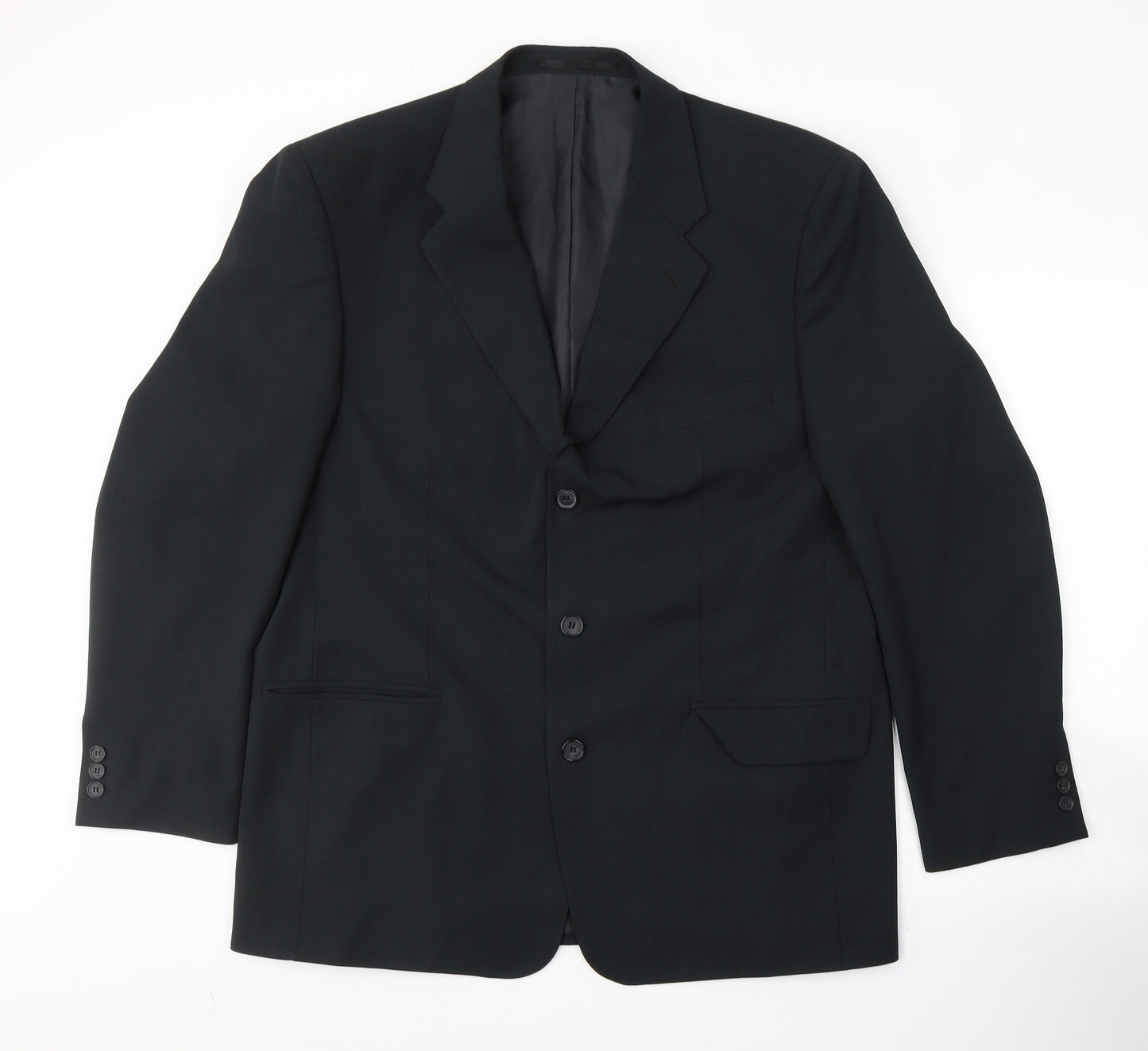 West Brook Mens Black  Polyester Jacket Suit Jacket Size XL