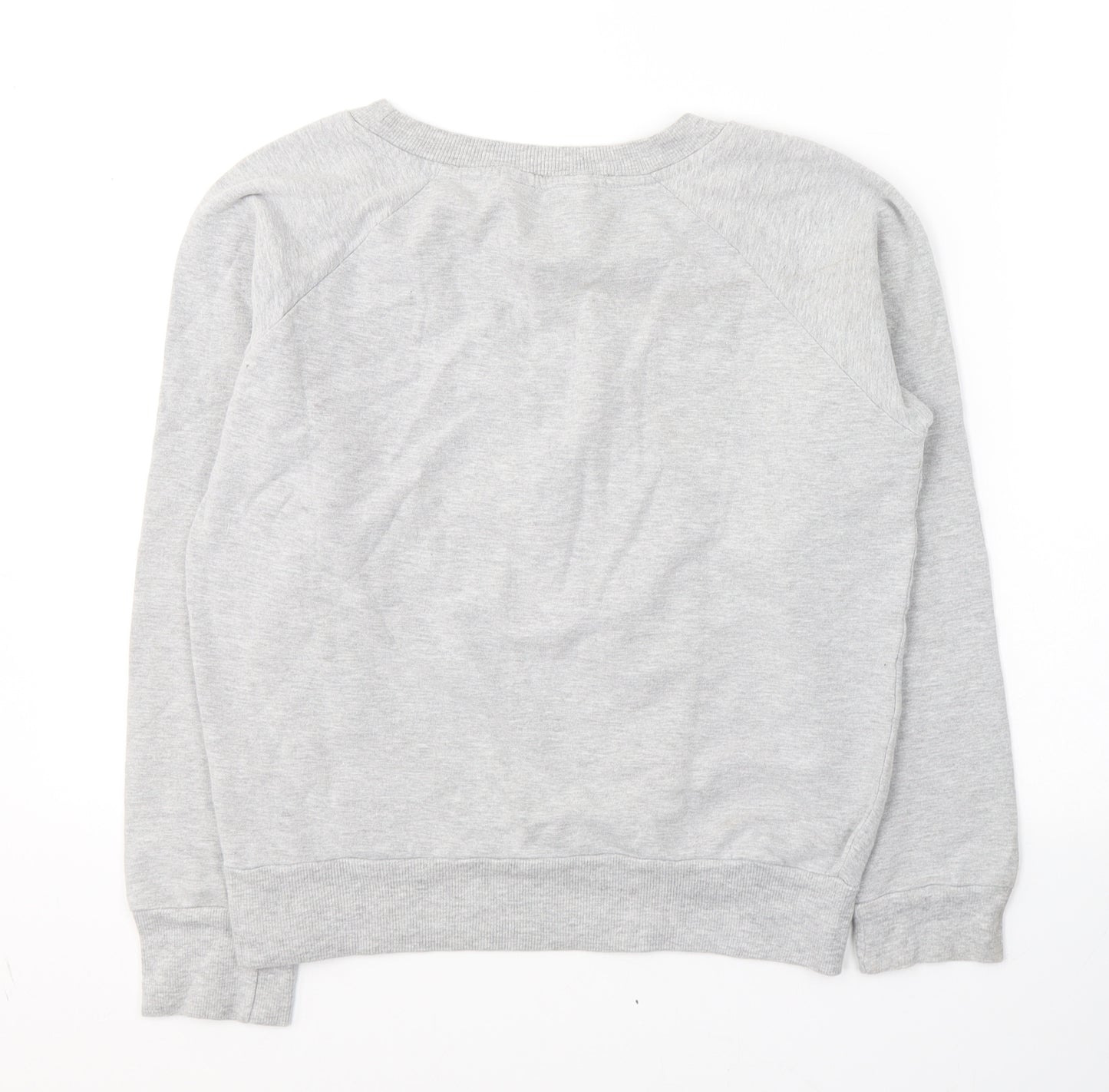 Dorothy Perkins Womens Grey  Cotton Jersey T-Shirt Size M Round Neck - Fox