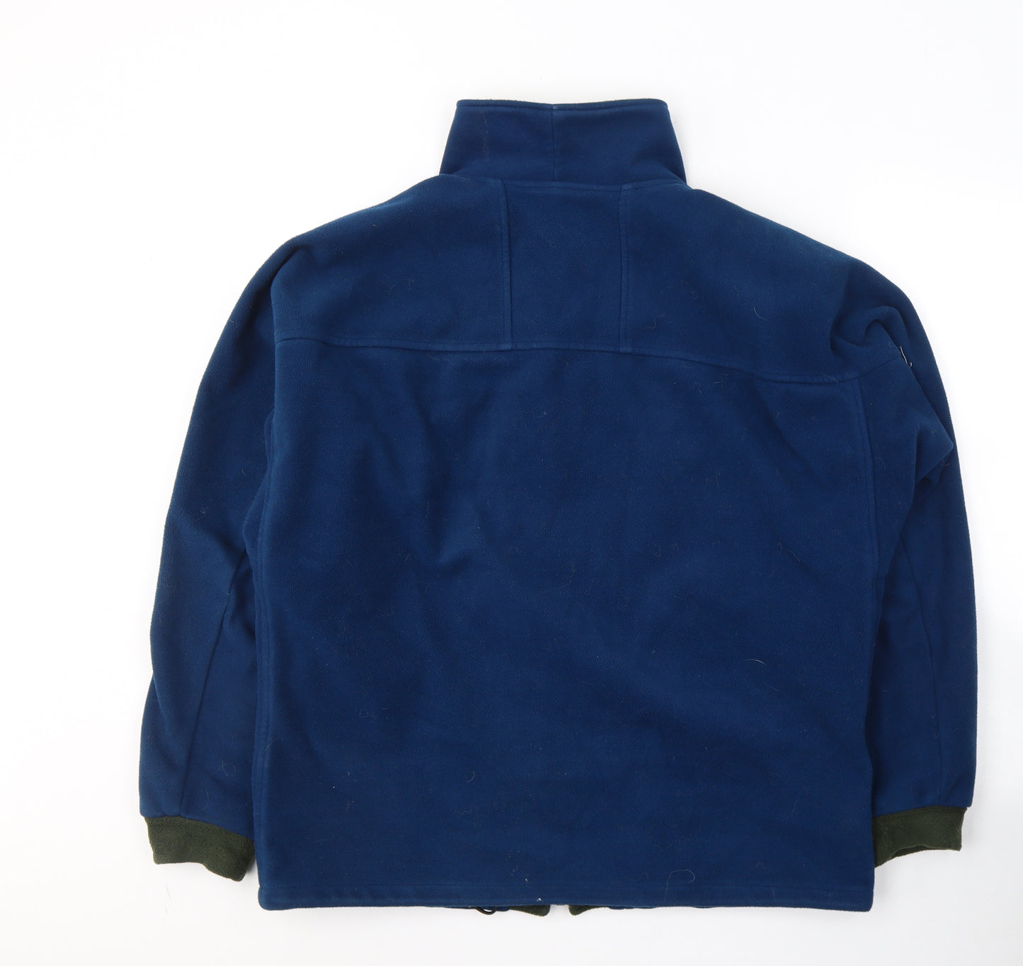 Made in England Mens Blue  Polyester Full Zip Sweatshirt Size XS