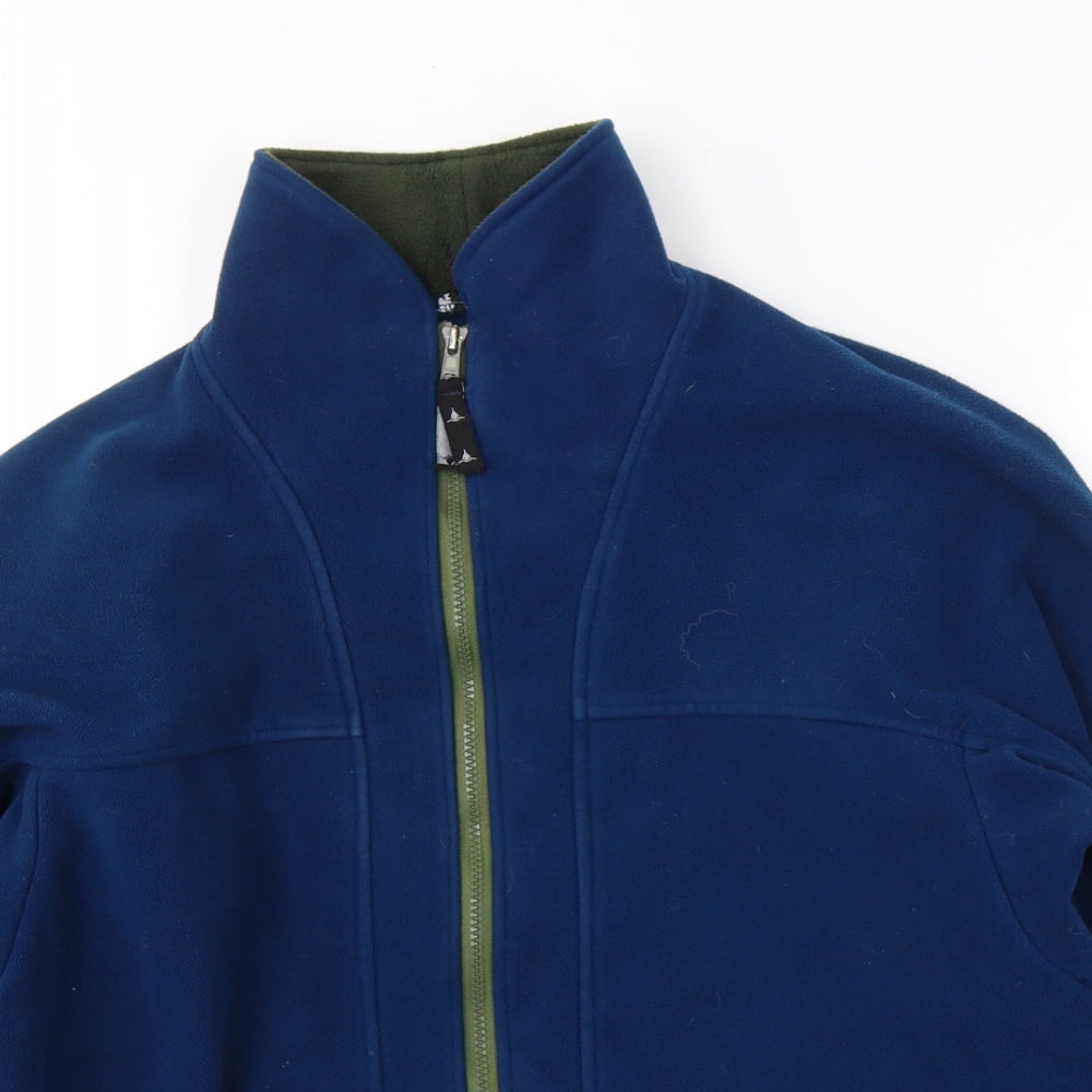 Made in England Mens Blue  Polyester Full Zip Sweatshirt Size XS