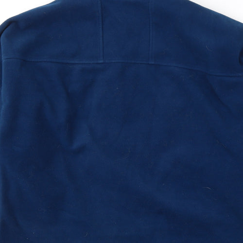 Made in England Mens Blue  Polyester Full Zip Sweatshirt Size XS