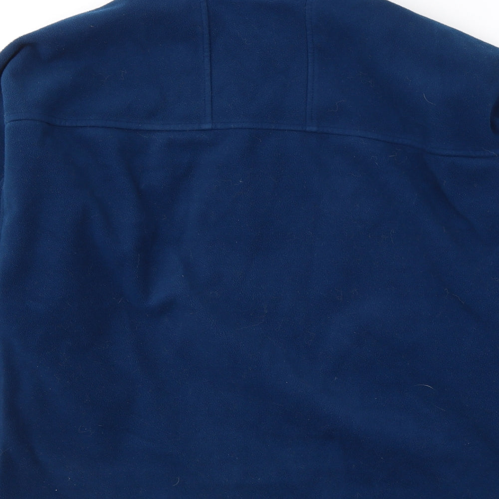 Made in England Mens Blue  Polyester Full Zip Sweatshirt Size XS
