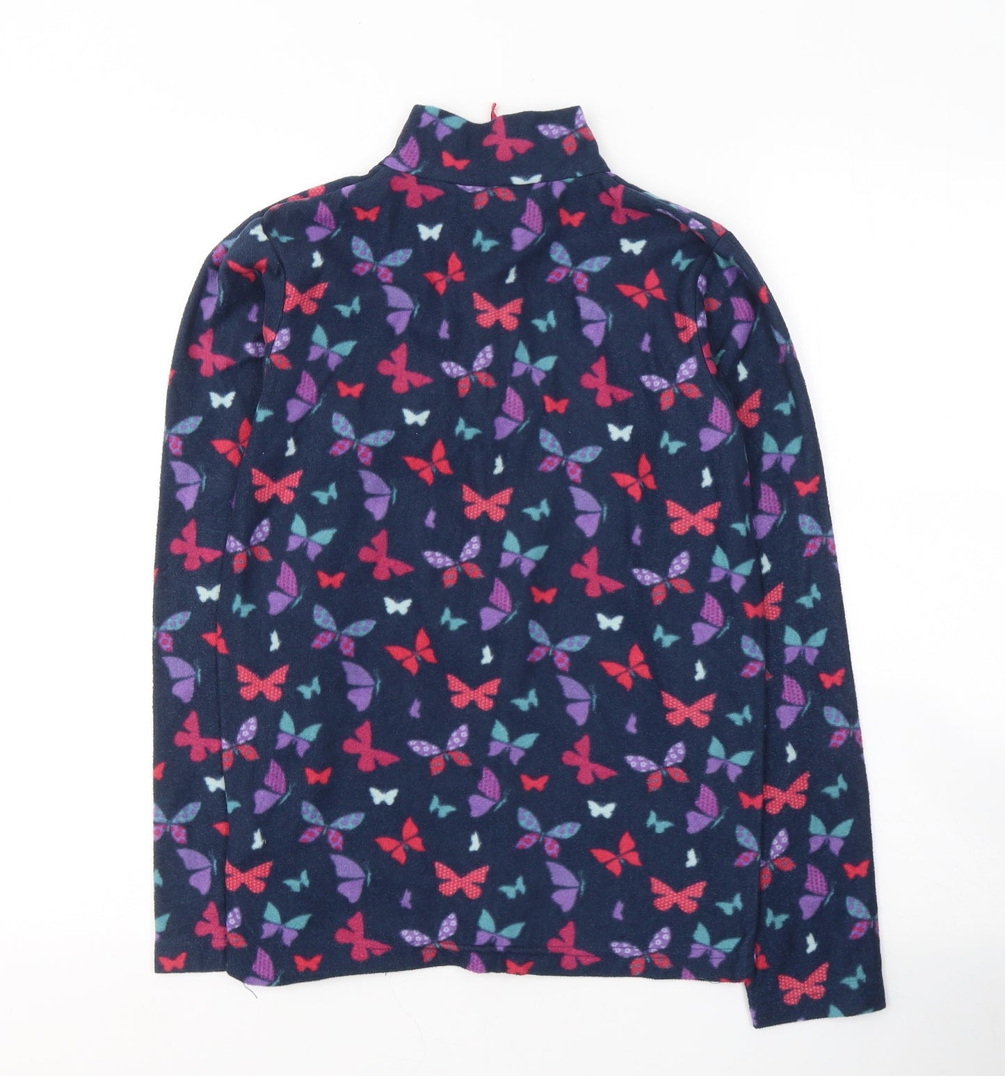 Mountain Warehouse Girls Blue Geometric Polyester Pullover Sweatshirt Size 11-12 Years  Pullover - Butterflies