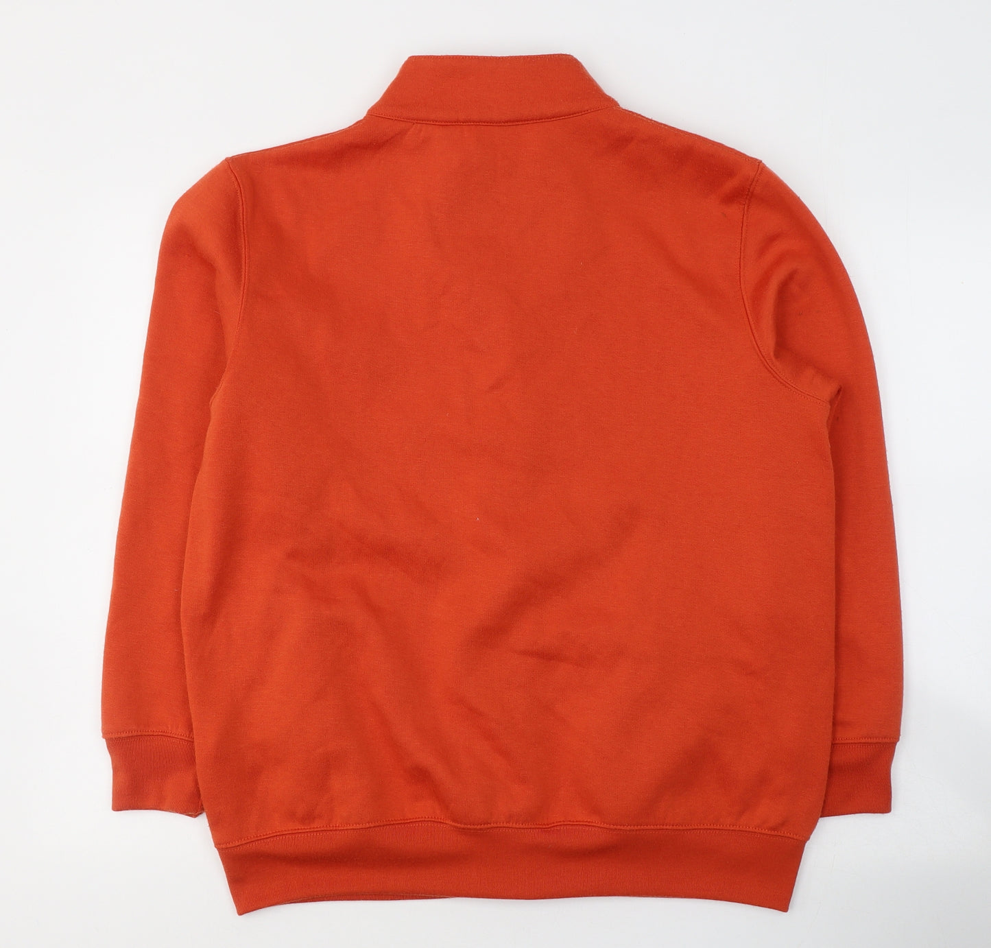 Damart Womens Orange Collared  Polyester Cardigan Jumper Size 14