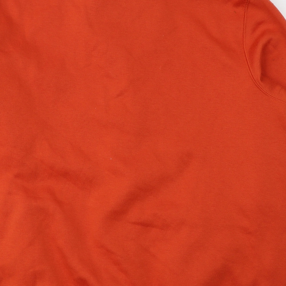 Damart Womens Orange Collared  Polyester Cardigan Jumper Size 14