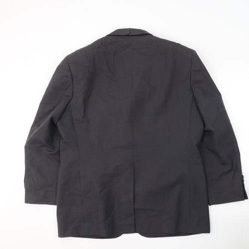 Knight & Asprey Mens Grey  Polyester Jacket Suit Jacket Size L