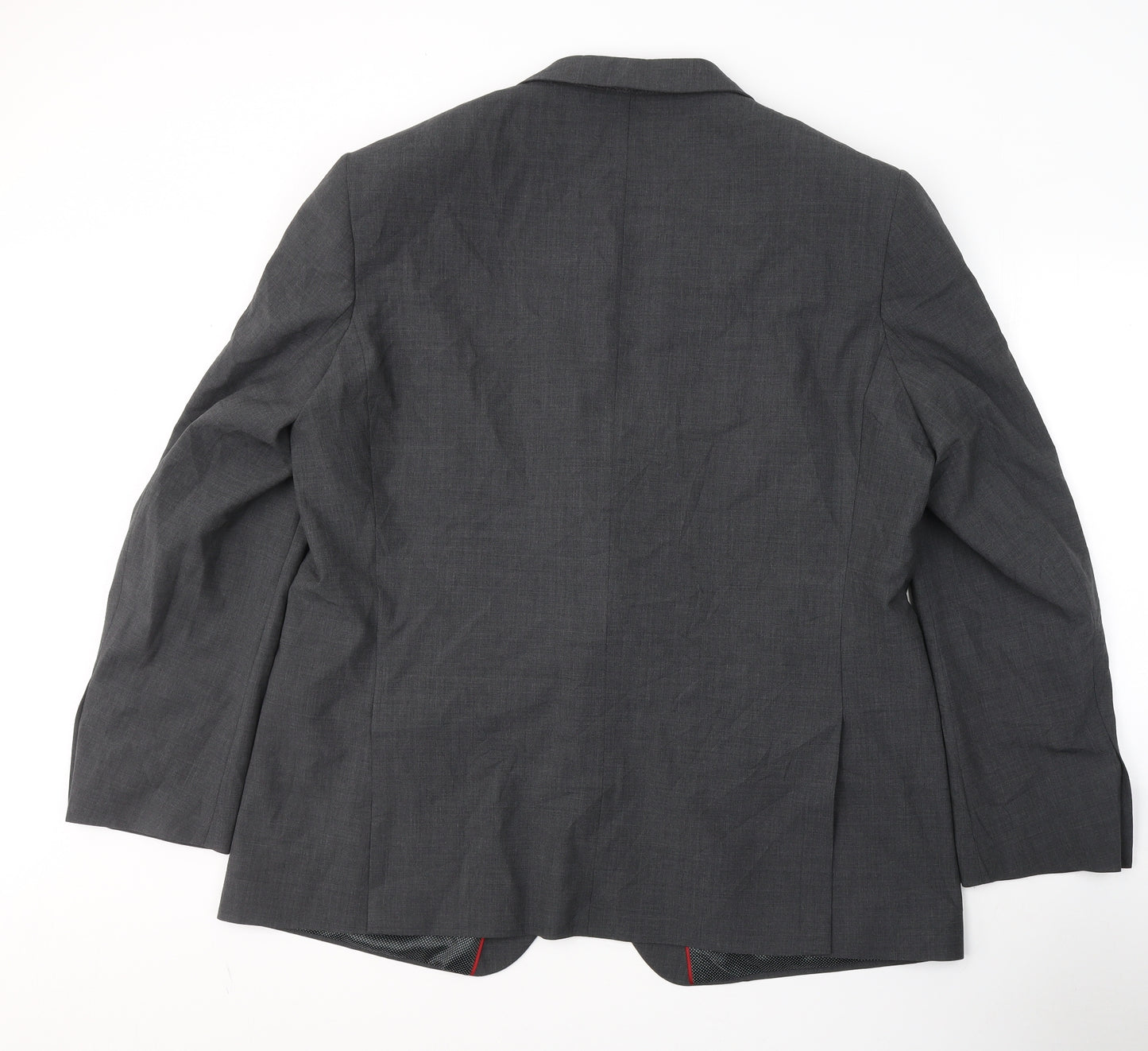 Marks and Spencer Mens Grey  Polyester Jacket Suit Jacket Size XL