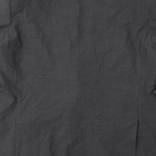 Marks and Spencer Mens Grey  Polyester Jacket Suit Jacket Size XL