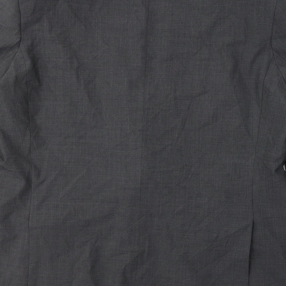 Marks and Spencer Mens Grey  Polyester Jacket Suit Jacket Size XL