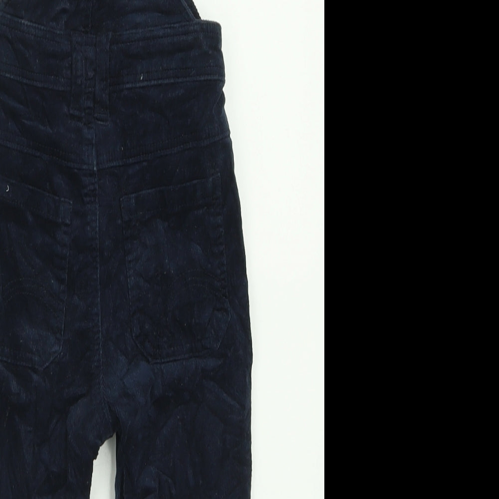 M&Co Boys Blue  Cotton Dungaree Outfit/Set Size 18-24 Months  Button