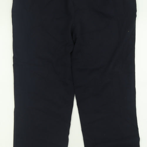n3xt Womens Black  Polyester Trousers  Size 12 L26 in Regular Hook & Eye