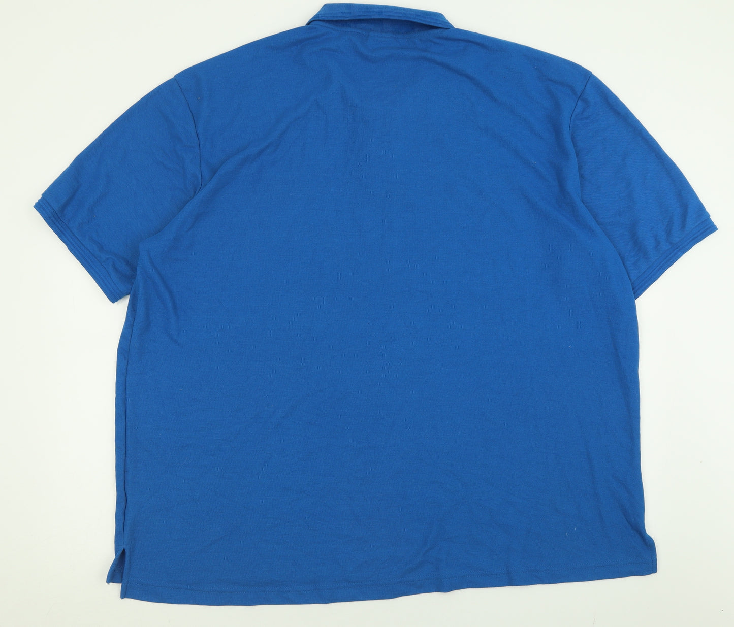 Slazenger Mens Blue  Cotton  Polo Size 4XL Collared Button