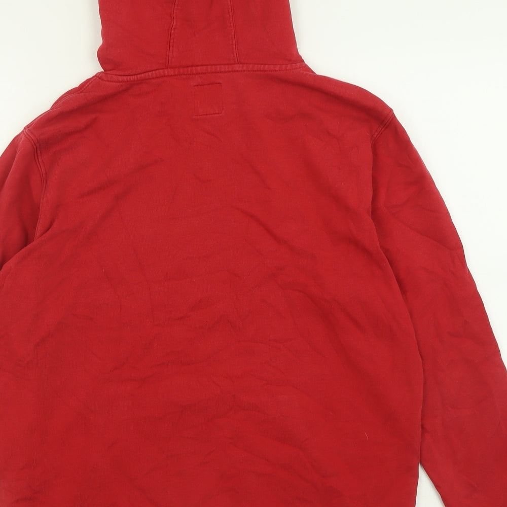 VANS Mens Red  Cotton Pullover Hoodie Size L