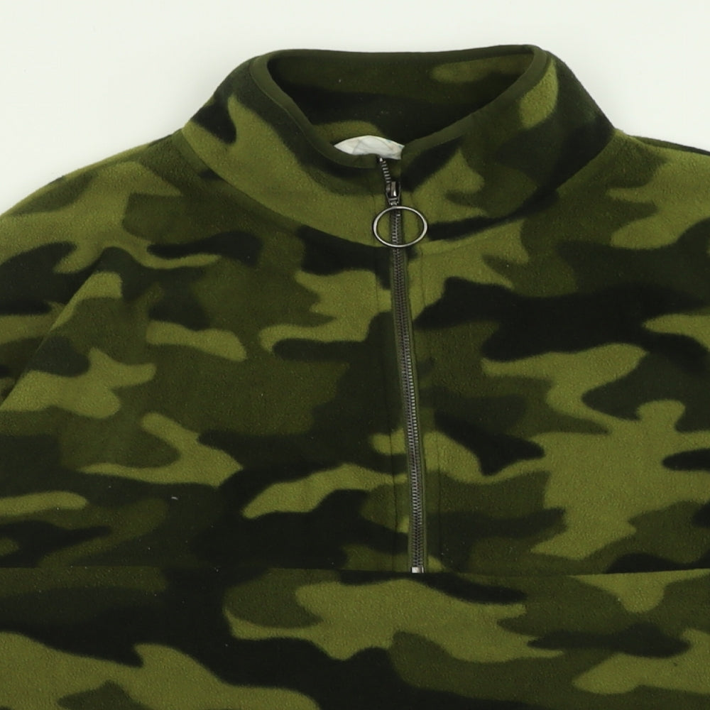 Primark Womens Green Camouflage  Jacket  Size L  Zip