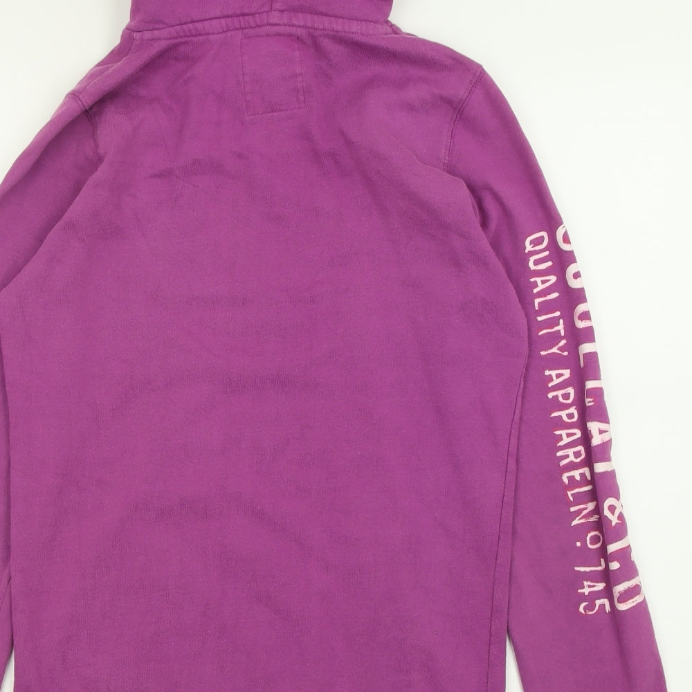 SoulCal&Co Womens Purple  Cotton Pullover Hoodie Size 10  Pullover