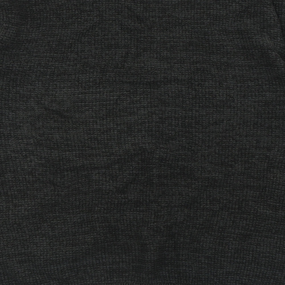 George Mens Black Crew Neck  Cotton Pullover Jumper Size XL