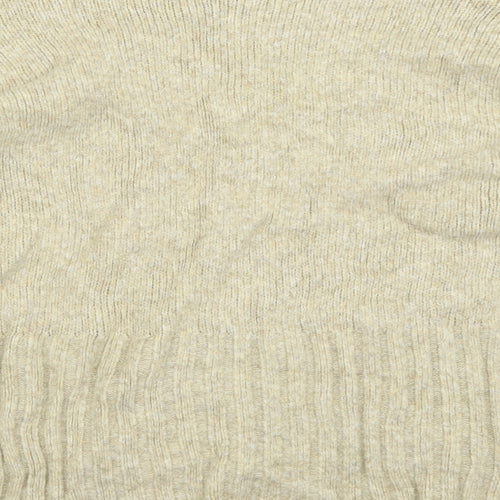 New Look Womens Beige High Neck  Acrylic Pullover Jumper Size S