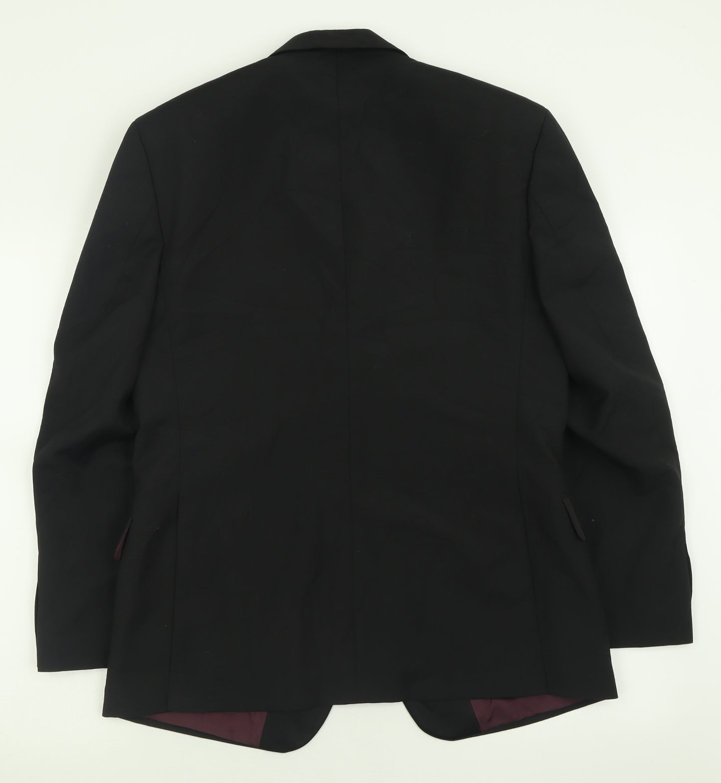 Skopes Mens Black  Polyester Jacket Suit Jacket Size 38