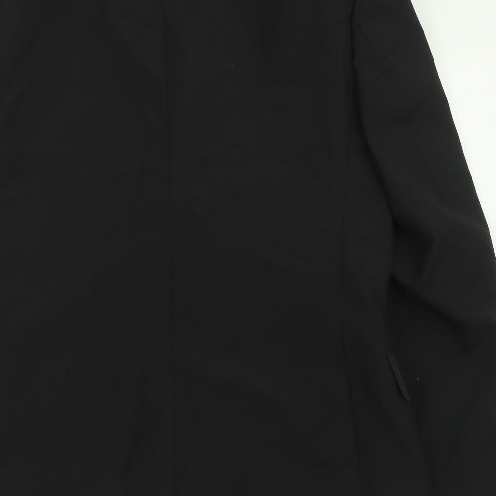 Skopes Mens Black  Polyester Jacket Suit Jacket Size 38
