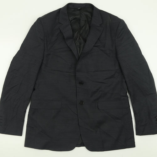 Marks and Spencer Mens Black  Polyester Jacket Suit Jacket Size 42
