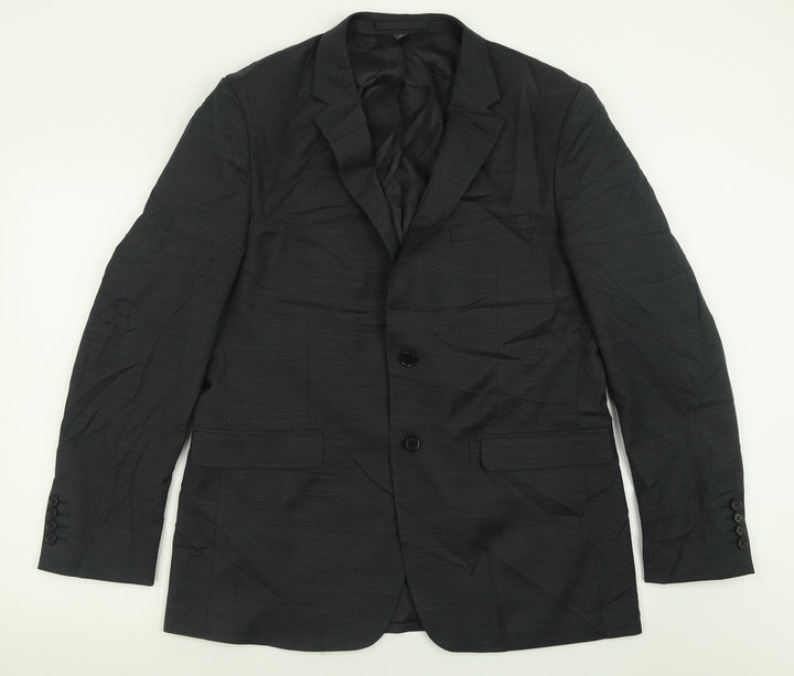Marks and Spencer Mens Black  Polyester Jacket Suit Jacket Size 42