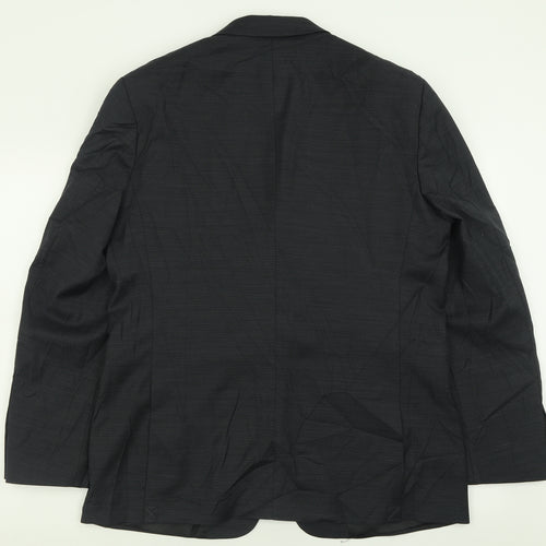 Marks and Spencer Mens Black  Polyester Jacket Suit Jacket Size 42
