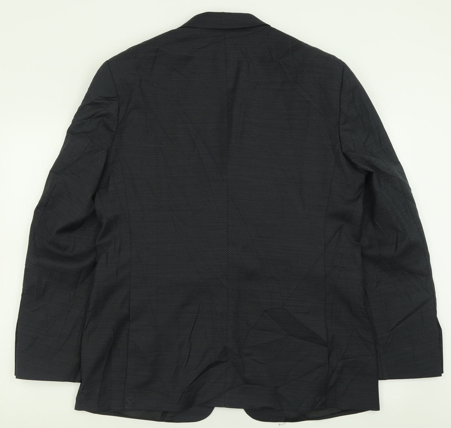 Marks and Spencer Mens Black  Polyester Jacket Suit Jacket Size 42