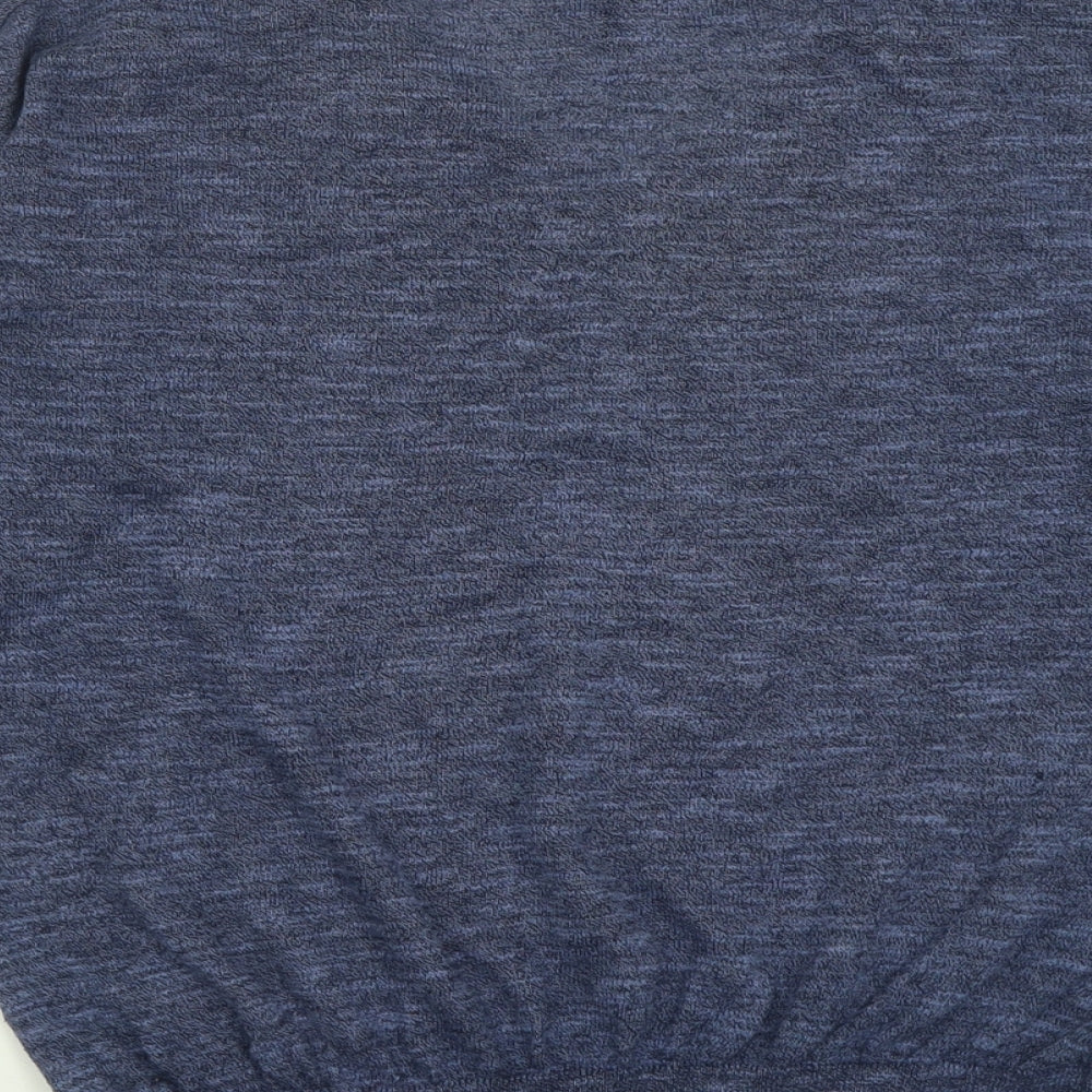 Woolworths Womens Blue V-Neck  Viscose Pullover Jumper Size S