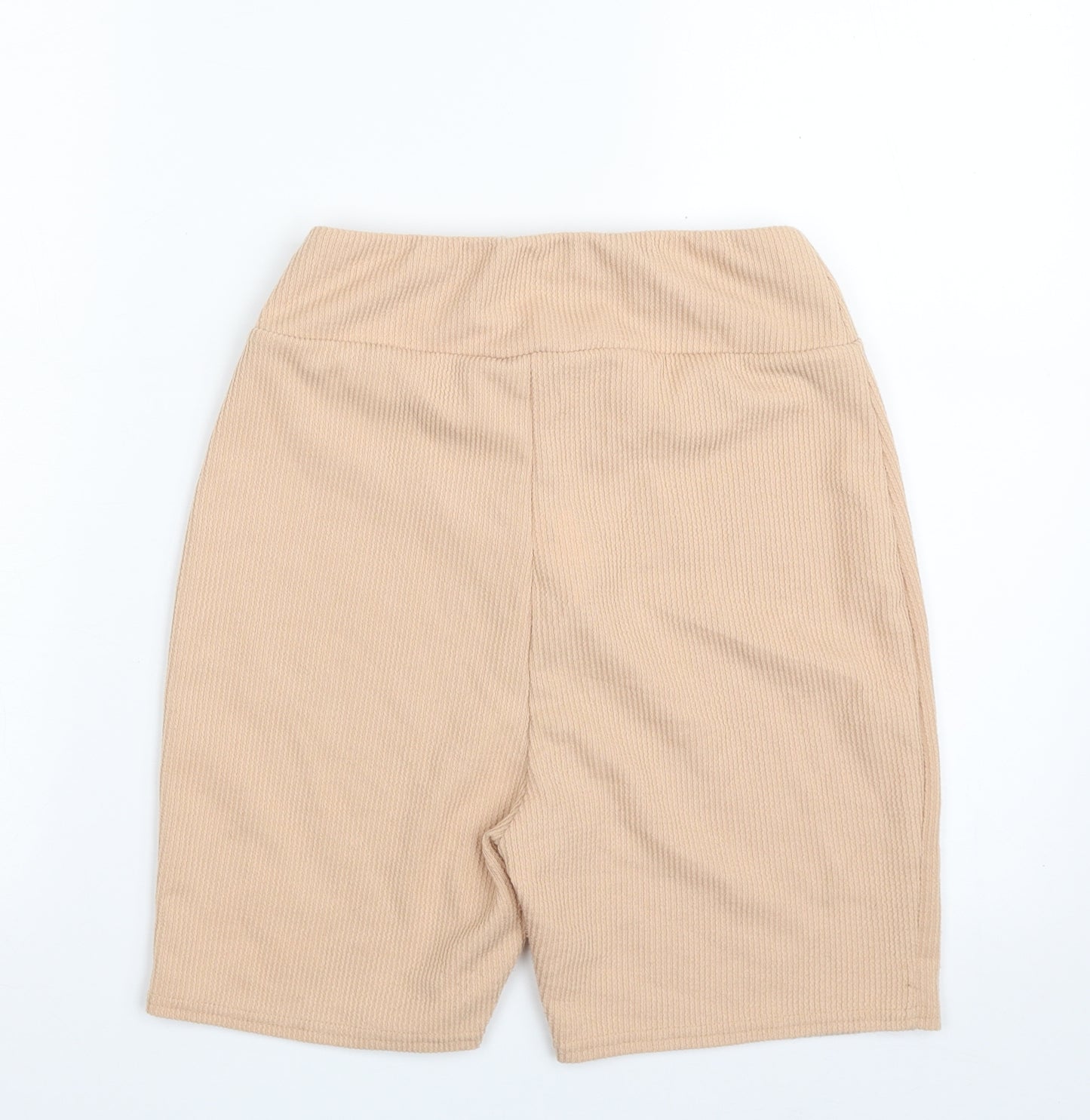 Missguided Womens Beige  Polyester Sweat Shorts Size 10 L6 in Regular