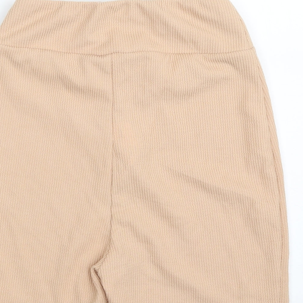 Missguided Womens Beige  Polyester Sweat Shorts Size 10 L6 in Regular