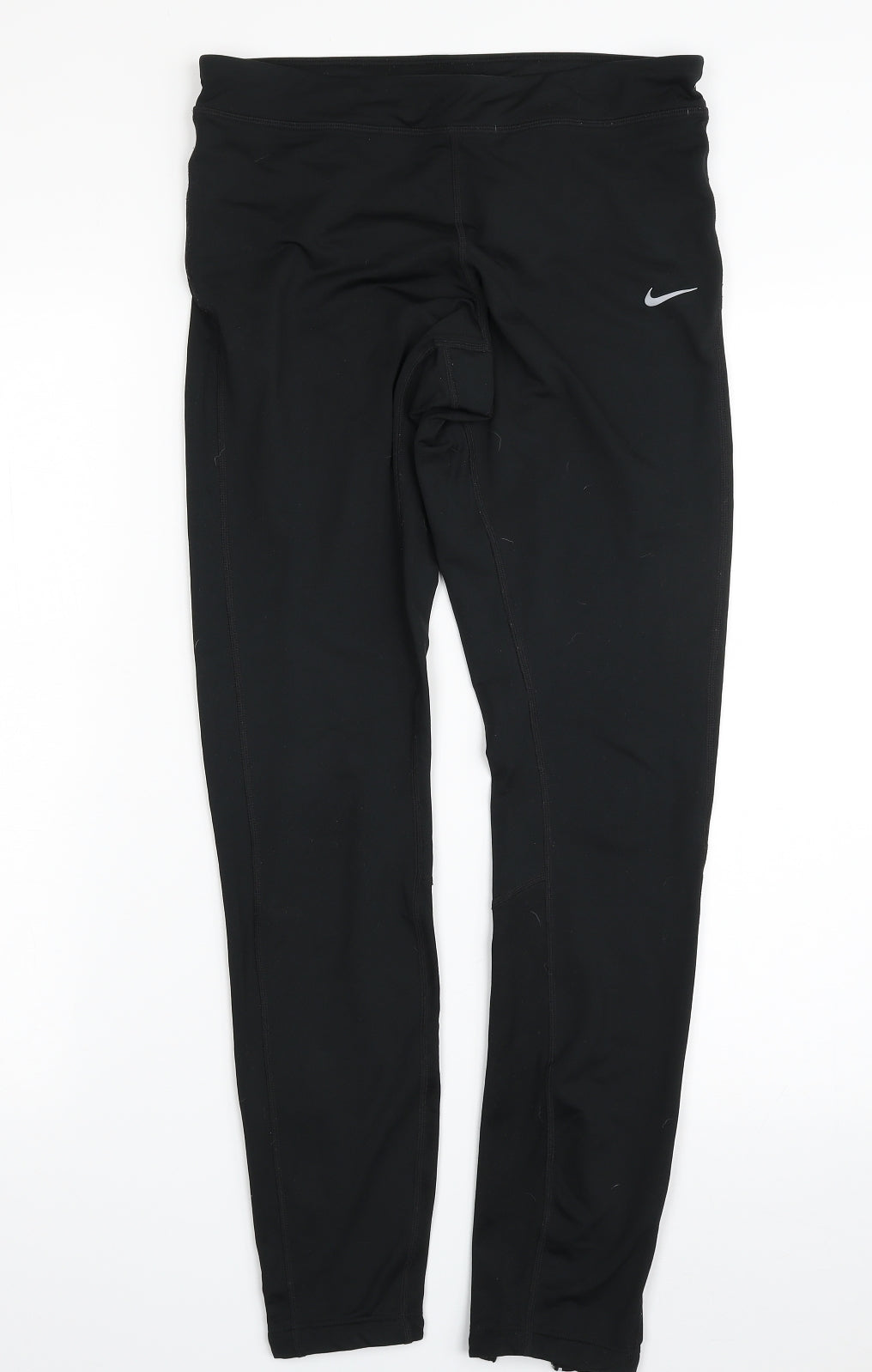 Nike Womens Black  Polyester Compression Leggings Size M L28 in Athletic  - DRI-FIT