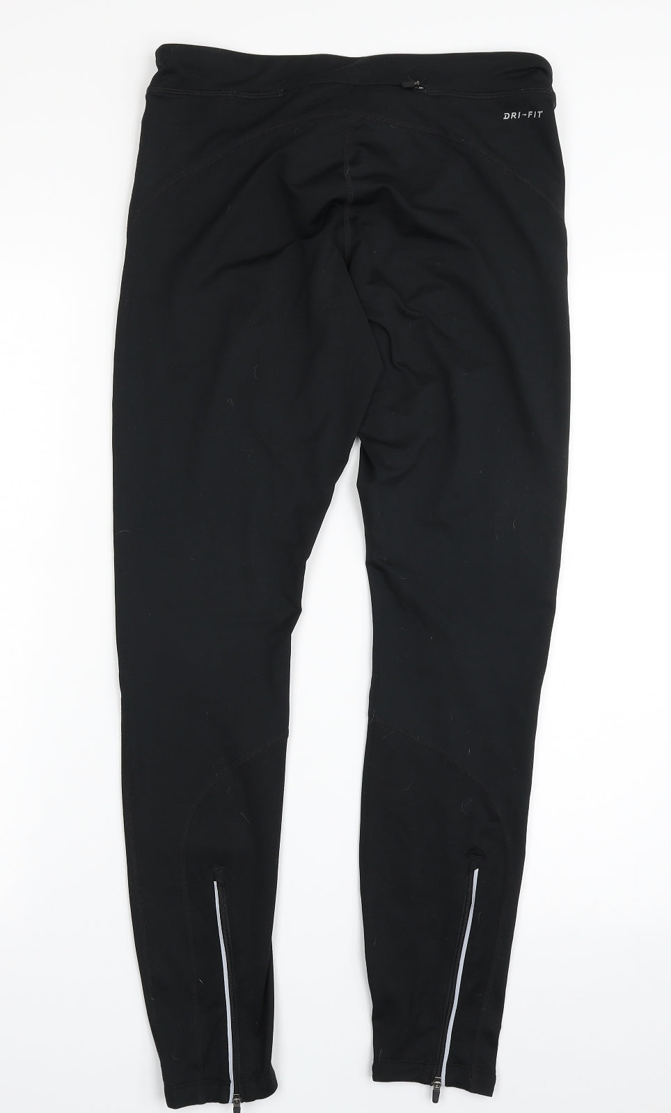Nike Womens Black  Polyester Compression Leggings Size M L28 in Athletic  - DRI-FIT