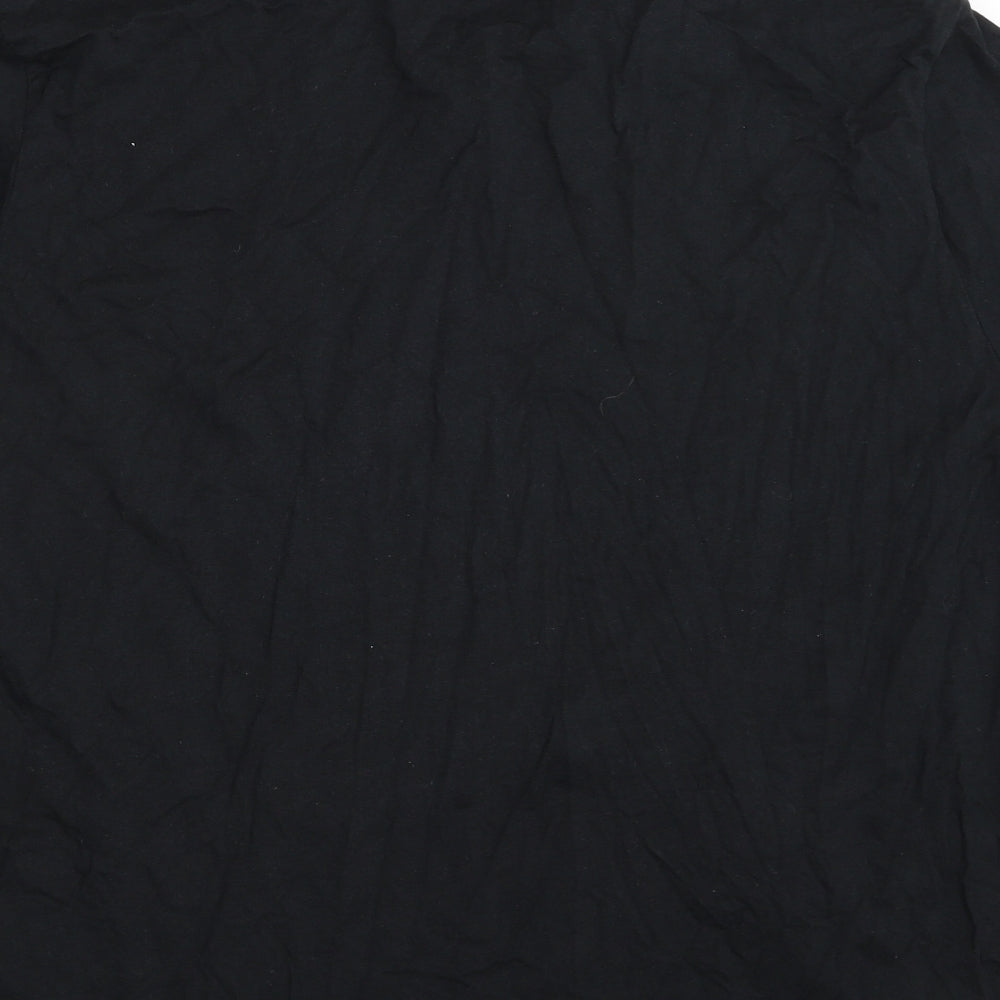 Jacamo Mens Black  Cotton  T-Shirt Size XL Crew Neck