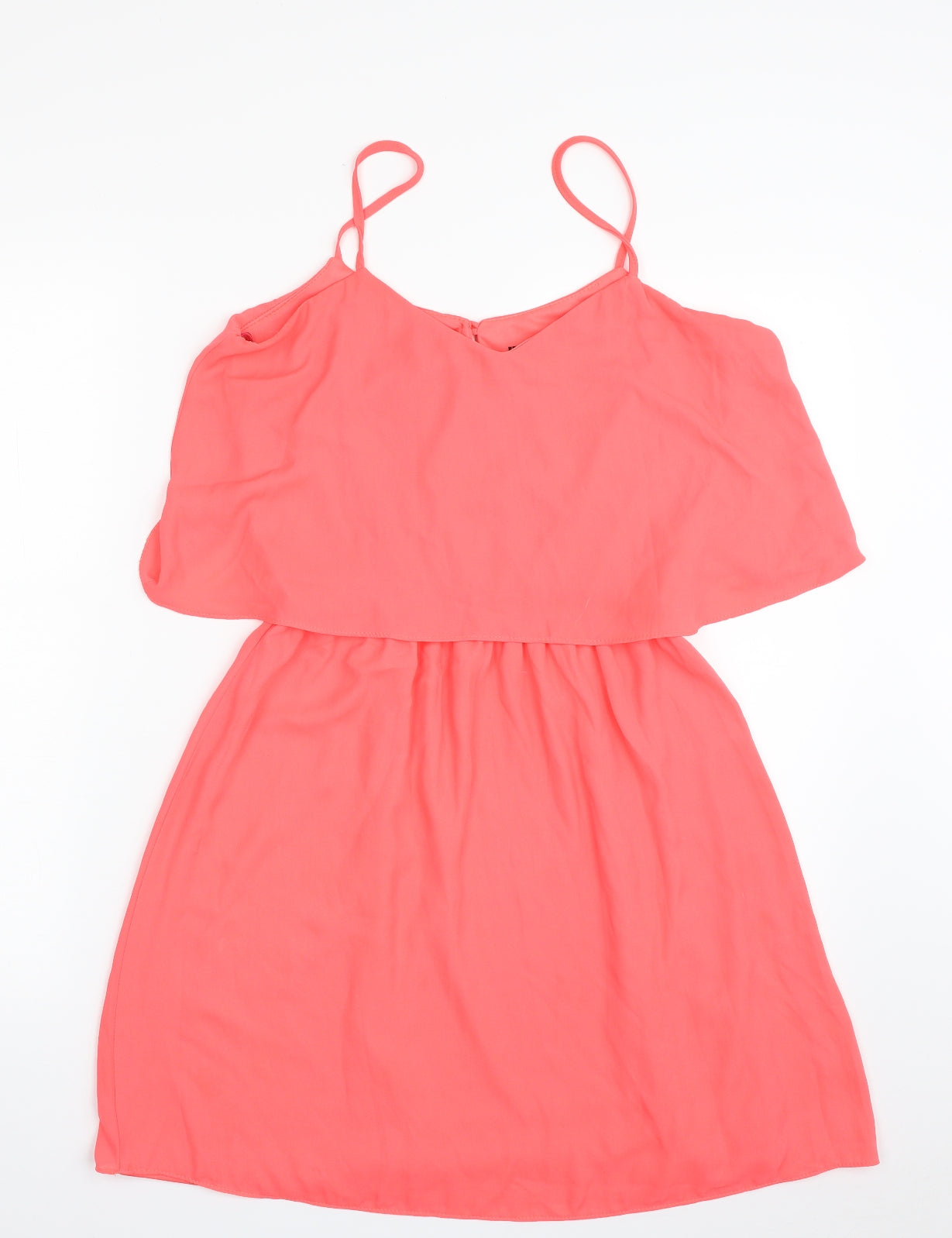 Atmosphere Womens Pink  Polyester Skater Dress  Size 12  Off the Shoulder Pullover