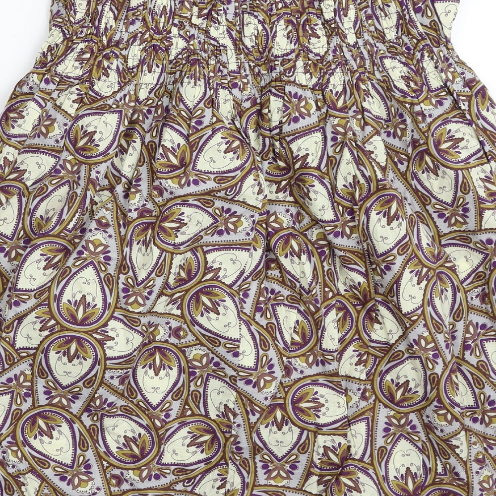 Atmosphere Womens Multicoloured Floral 100% Cotton Skater Dress  Size 14  Off the Shoulder Pullover