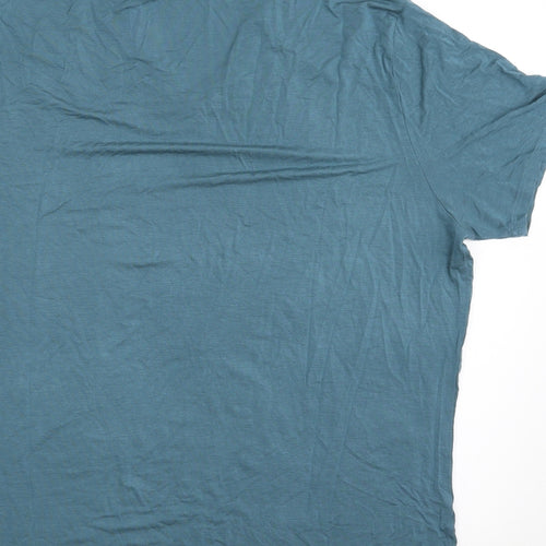 Autograph Mens Blue  Modal  T-Shirt Size L V-Neck