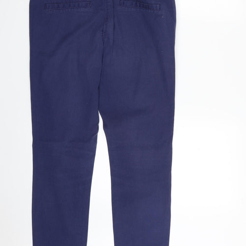 H&M Womens Blue  Cotton Jegging Jeans Size 14 L30 in Slim Zip