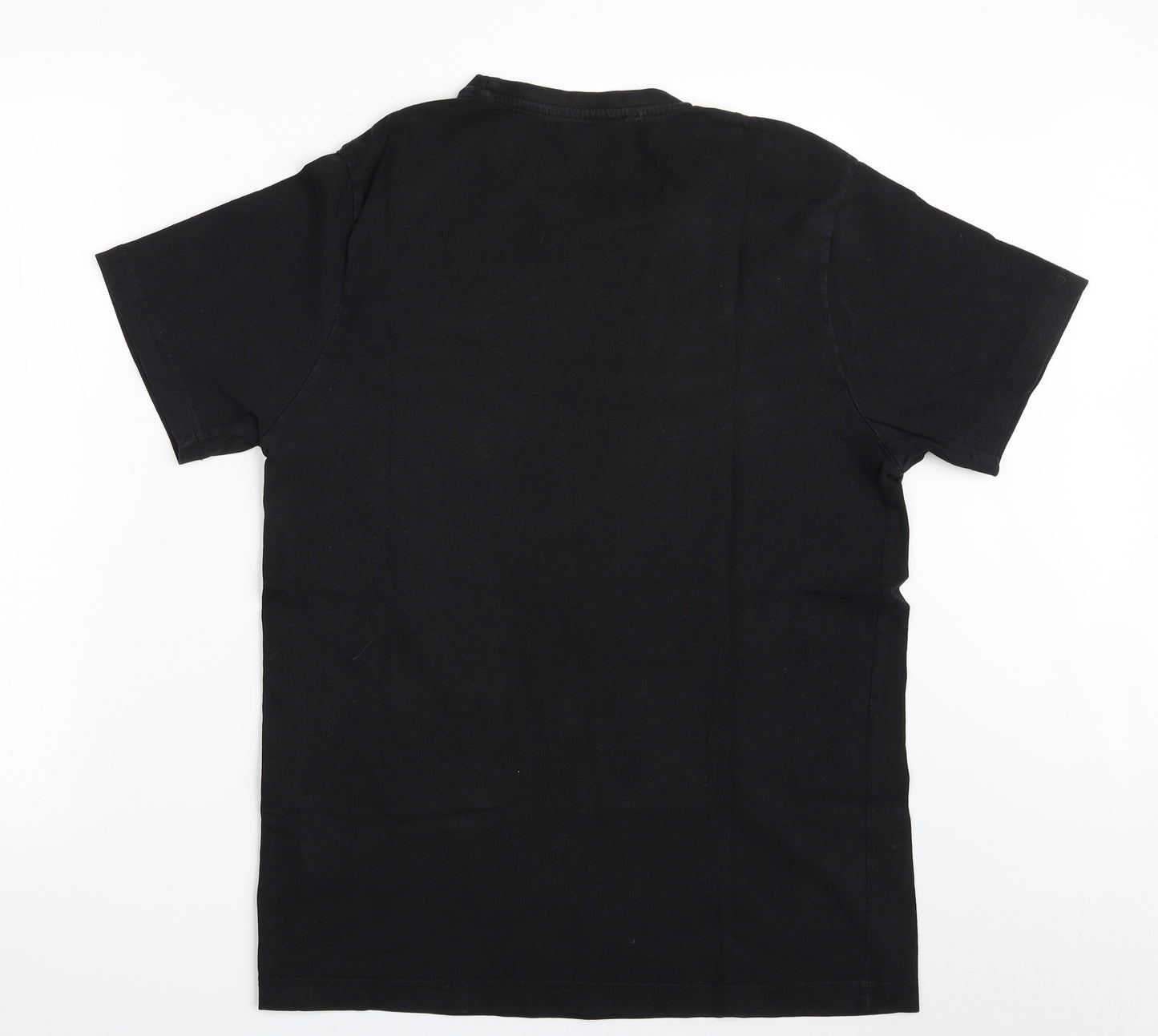 Capsule  Mens Black  Cotton  T-Shirt Size M Crew Neck