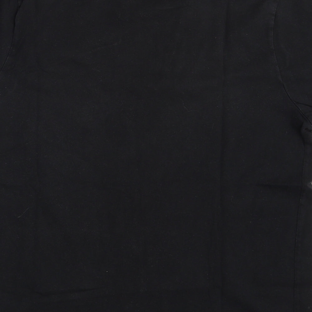 Capsule  Mens Black  Cotton  T-Shirt Size M Crew Neck