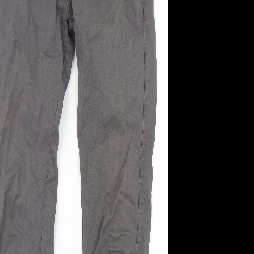 Zara Mens Grey  Cotton Straight Jeans Size 32 L32 in Regular