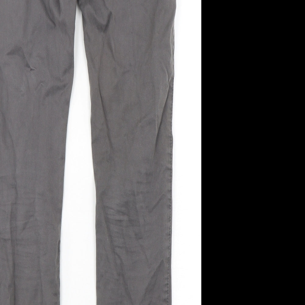 Zara Mens Grey  Cotton Straight Jeans Size 32 L32 in Regular