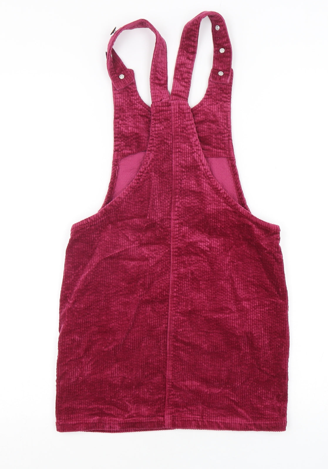 nameit Girls Purple  Cotton Pinafore/Dungaree Dress  Size 10 Years  Round Neck