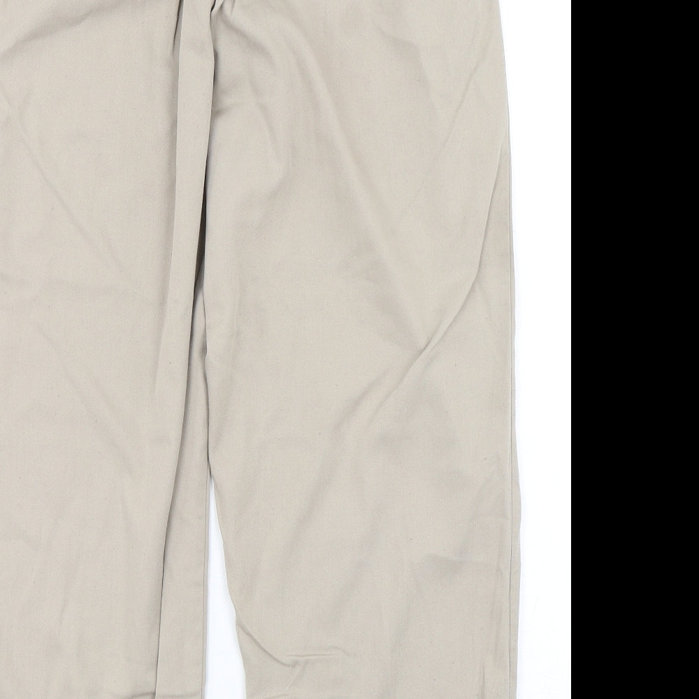 Bonmarché Womens Beige  Polyester Chino Trousers Size 18 L27 in Regular