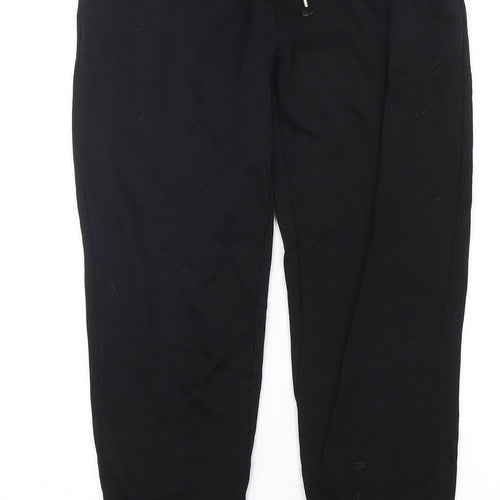 New Look Womens Black  Polyester Sweatpants Trousers Size 6 L26 in Regular Drawstring