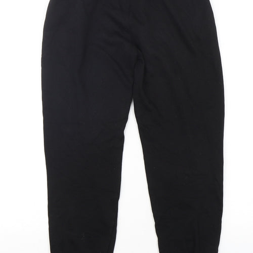 New Look Womens Black  Polyester Sweatpants Trousers Size 6 L26 in Regular Drawstring